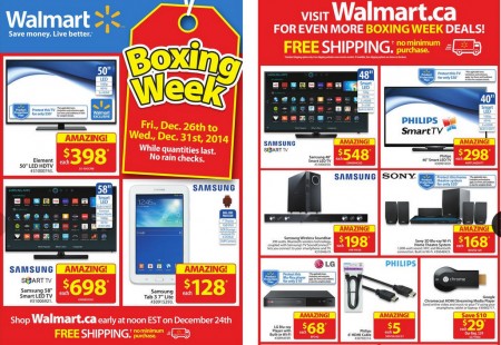 Walmart Boxing Week Sale + Online Flyer