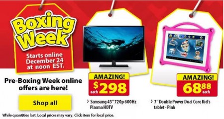 Walmart Pre-Boxing Week Online Offers Now