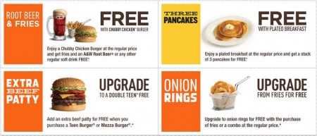 A&W Canada New Printable Coupons (Jan 26 - Feb 8)