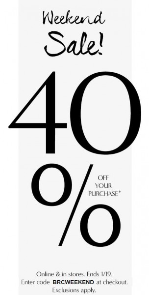 Banana Republic 40 Off Your Purchase In-Stores and Online (Jan 17-19)