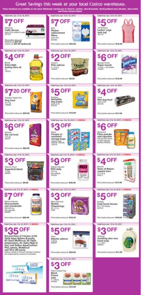 Costco Weekly Handout Instant Savings Coupons EAST (Jan 12-18)