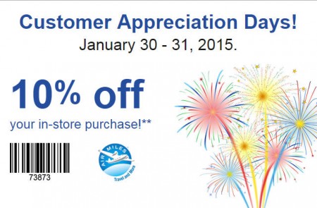 Staples Customer Appreciation Days - 10 Off Entire Purchase Coupon (Jan 30-31)