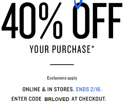 Banana Republic Long Weekend Sale - 40 Off Your Purchase In-Stores and Online (Feb 13-16)