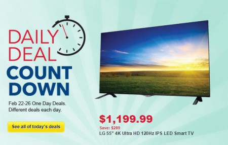 Best Buy Daily Deal Count Down (Feb 22-26)