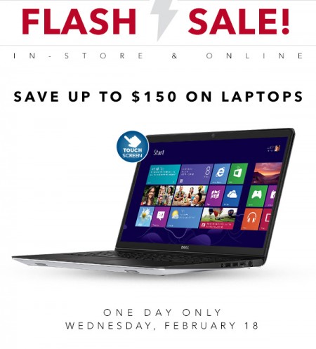 Best Buy Flash Sale - Save up to $150 on Laptops (Feb 18)