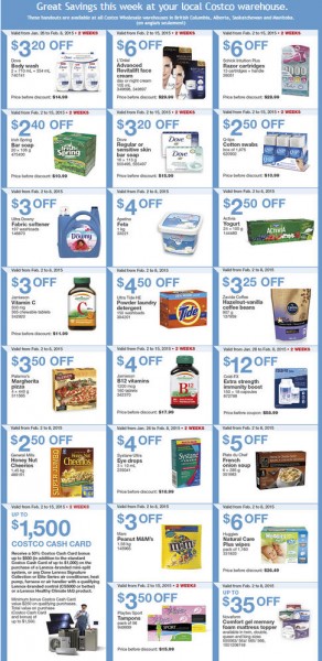 Costco Weekly Handout Instant Savings Coupons (Feb 2-8)