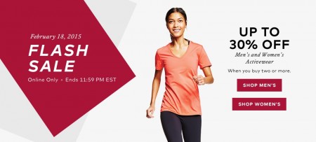 Hudson's Bay Flash Sale - Up to 30 Off Men's and Women's Activewear (Feb 18)