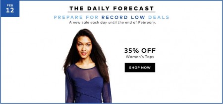 Hudson's Bay Today Only - 35 Off Women's Tops (Feb 12)