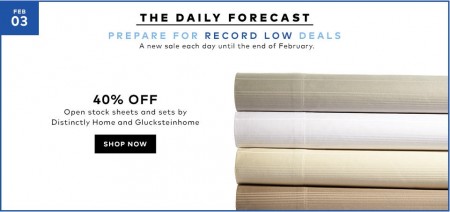 TheBay Today Only - 40 Off Distinctly Home and Glucksteinhome Sheet Sets (Feb 3)