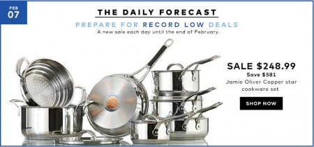 TheBay Today Only - Up to 70 Off Jamie Oliver Cookware Set (Feb 7)