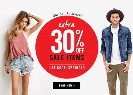 Forever 21 Extra 30 Off Sale Items (Mar 23-25)