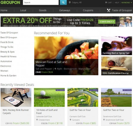 GROUPON Extra 20 Off Things To Do Promo Code (Mar 11-12)