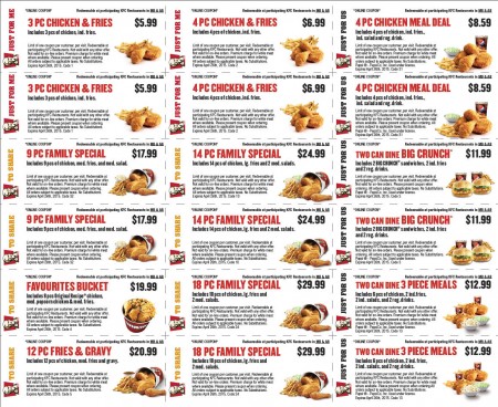 KFC New Winter Savings Coupons (Until Apr 26)