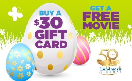 Landmark Cinemas Buy a $30 Gift Card, Get a Free Movie (Until Apr 6)