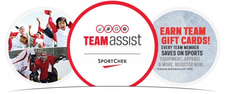 Sport Chek Team Assist Program 2015 Season Now Open - Lots of FREE Coupons