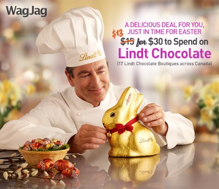 WagJag Extra $2 Off Lindt Chocolate Deal Promo Code - Over 7,000 Sold!