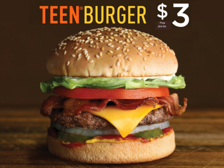 A&W Teen Burger for only $3 (Until Apr 26)