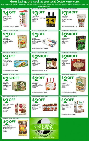 Costco Weekly Handout Instant Savings Coupons East (Apr 20-26)