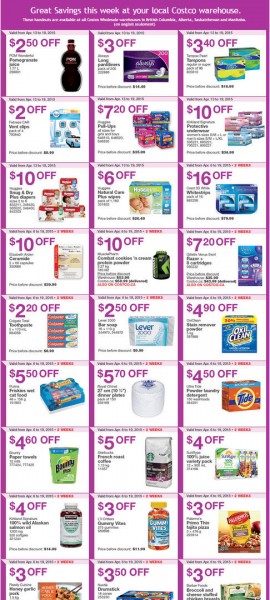 Costco Weekly Handout Instant Savings Coupons West (Apr 13-19)