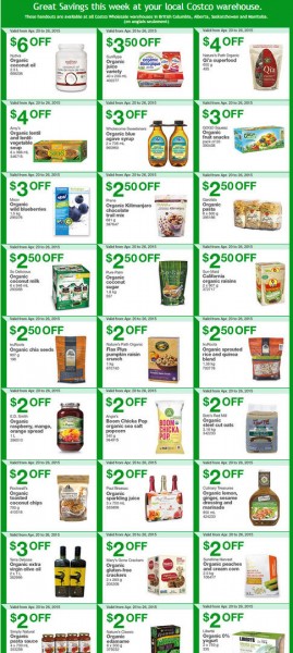 Costco Weekly Handout Instant Savings Coupons West (Apr 20-26)