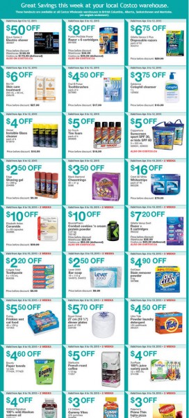 Costco Weekly Handout Instant Savings Coupons West (Apr 6-21)