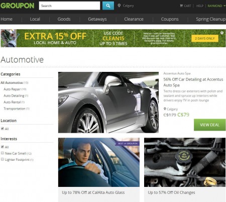 GROUPON Extra 15 Off Local Home and Auto Deals Promo Code (Apr 9-10)