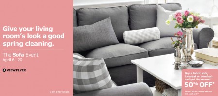 IKEA Sofa Event - Buy a Fabric Sofa, Loveseat or Armchair and Get the Second for 50 Off (April 6-20)