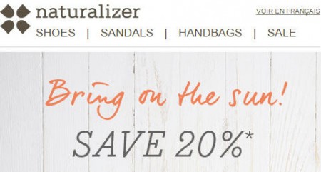 Naturalizer Promo Code - 20 Off Your Entire Purchase