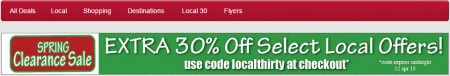 nCrowd Extra 30 Off Select Local Deals Promo Code (Apr 11-12)