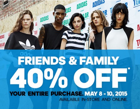 Adidas Friends and Family Sale - 40 Off Your Entire Purchase (May 8-10)