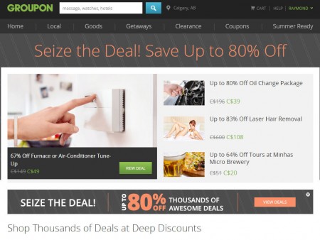 GROUPON Seize The Deal - Save up to 80 Off Thousands of Awesome Deals!