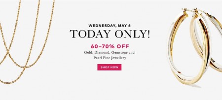 TheBay Flash Sale - 60-70 Off Gold, Diamond, Gemstone and Pearl Fine Jewellery (May 6)