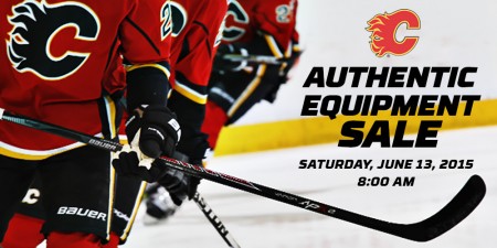 Calgary Flames 2015 Authentic Equipment Sale (June 13, 8am-1pm)