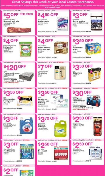 Costco Weekly Handout Instant Savings Coupons East (June 1-7)