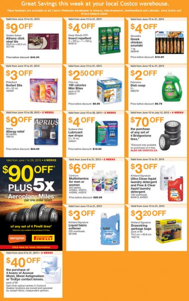 Costco Weekly Handout Instant Savings Coupons East (June 15-21)