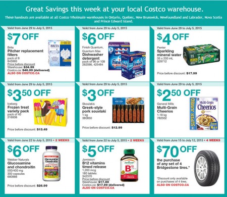 Costco Weekly Handout Instant Savings Coupons East (June 29 - July 5)