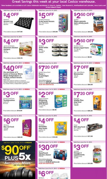 Costco Weekly Handout Instant Savings Coupons East (June 8-14)