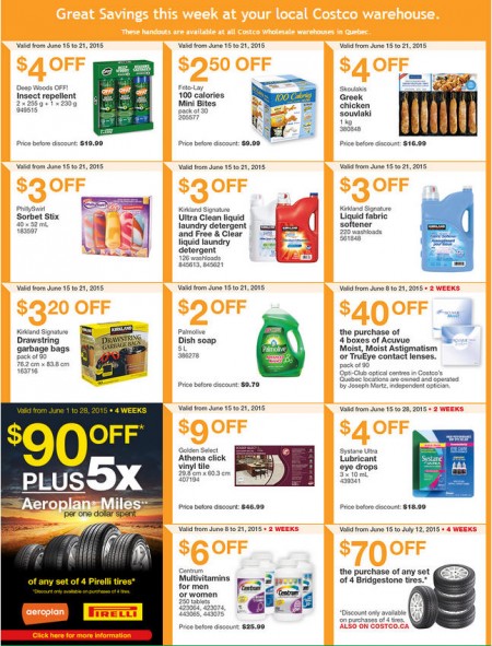 Costco Weekly Handout Instant Savings Coupons Quebec (June 15-21)