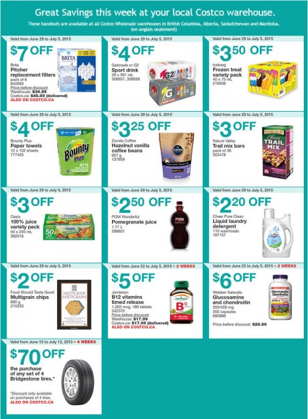 Costco Weekly Handout Instant Savings Coupons West (June 29 - July 5)