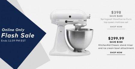 TheBay Flash Sale - $299.99 for KitchenAid Classic Stand Mixer - Save $250 (June 3)