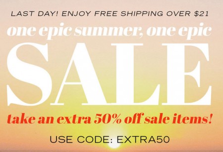 Forever 21 Extra 50 Off Sale Items (July 18-19)