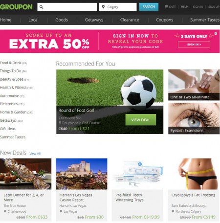 GROUPON Surprise Sale - Save up to Extra 50 Off (July 11-12)