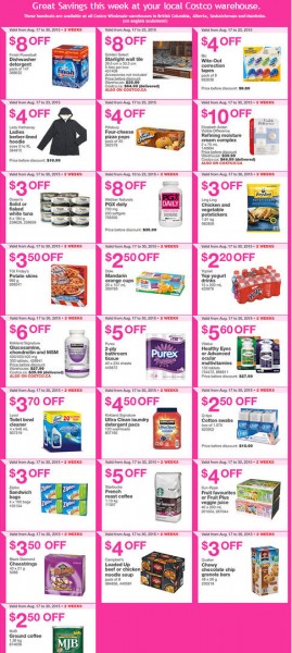 Costco Weekly Handout Instant Savings Coupons West (Aug 17-23)