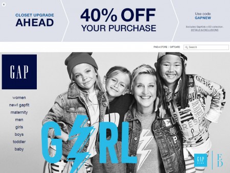 GAP 40 Off Your Entire Purchase Promo Code (Aug 22-23)