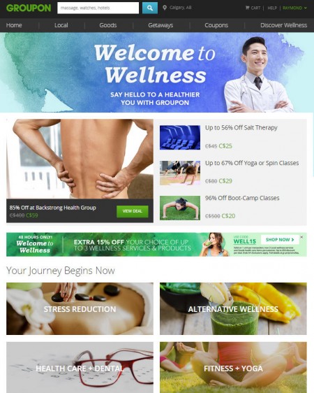 GROUPON Extra 15 Off Wellness Deals Promo Code (Aug 31 - Sept 1)