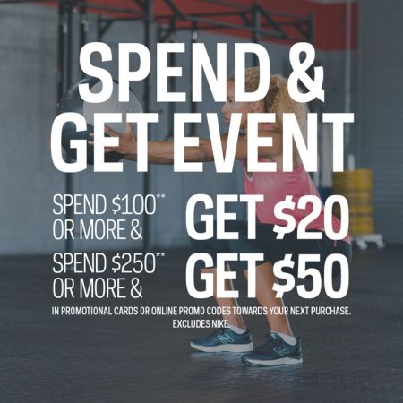 Sport Chek Spend & Get Event - Spend $100 Get $20 Gift Card, or Spend $250 Get $50 Gift Card (Aug 14-24)