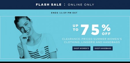 TheBay Flash Sale - Up to 75 Off Clearance-Priced Women`s Clothing, Lingerie and Handbags (Aug 19)