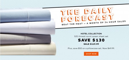 TheBay Today Only - $119.99 for Hotel Collection 525 Thread Count Queen Sheet Set - Save $130 (Aug 12)