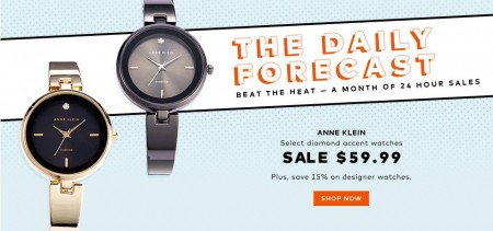 TheBay Today Only - 15 Off Designer Watches and $59.99 for Anne Klein Watches (Aug 11)