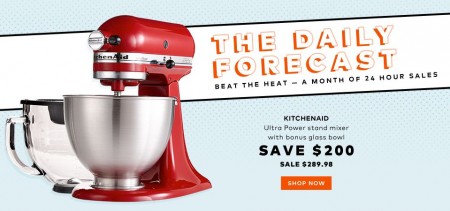 TheBay Today Only - Save $200 Off KitchenAid Stand Mixer with Bonus Glass Bowl (Aug 9)